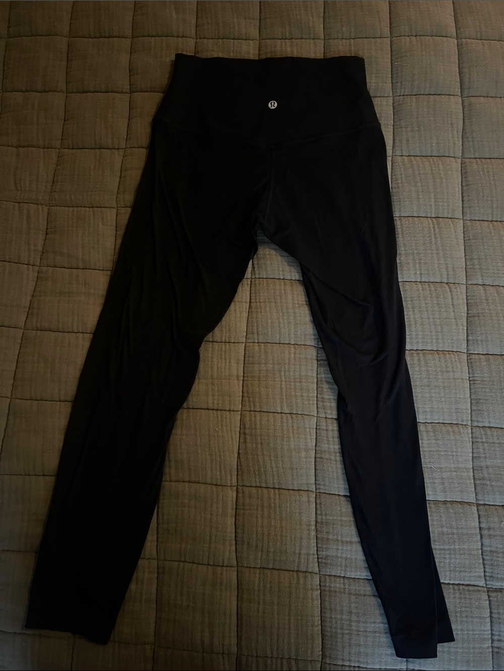 lululemon athletica women’s Black ribbed High-Waist Leggings